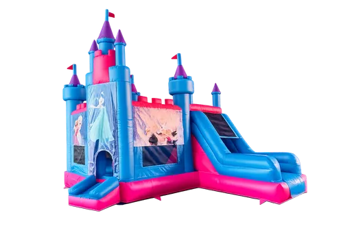 Eisprinzessin Schloss – Hüpfburg im Elsa Look