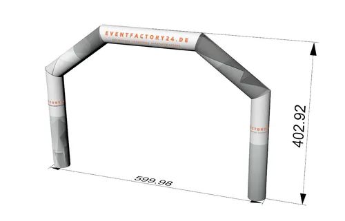 Aufblasbarer Torbogen Start / Ziel