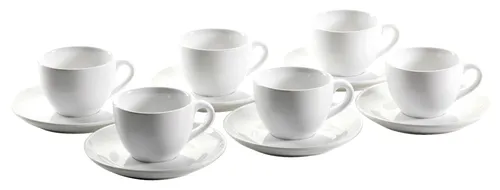 Kaffeebecher weiss, Porzellan 200 ml