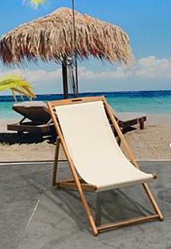 Beach Sling Chair Set Patio