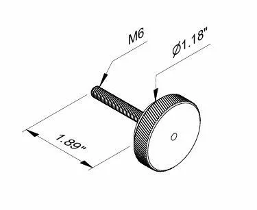  pin D1.18” fixation M6x1.96”
