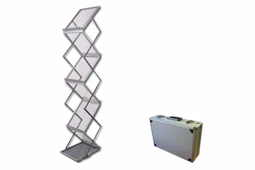 Support à littérature Plexi / Literature Stand Plexi Silver with Case