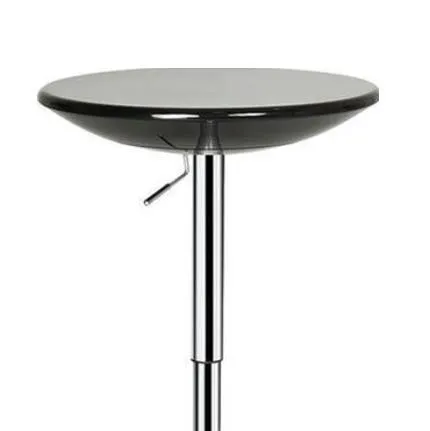 Round Bistro Table Adjustable Black Top
