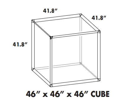 46” x 46” x 46”  PICTURE CUBE FRM PKG