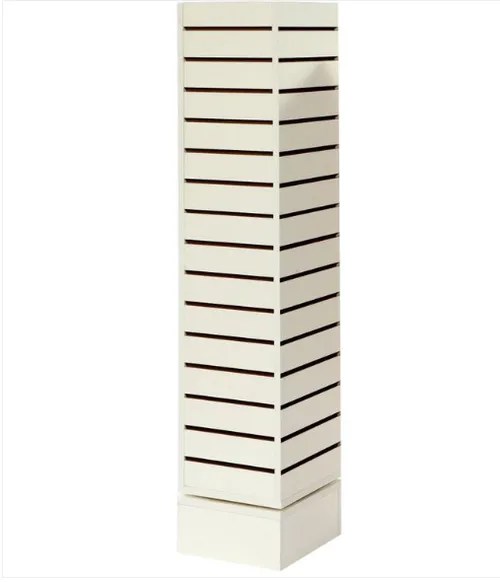 REVOLVING SLATWALL TOWER 12''X 12''X 54''H (White)