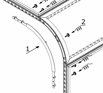 Omni-55 R1.4'-90° reinforcement v2 RAL9006S