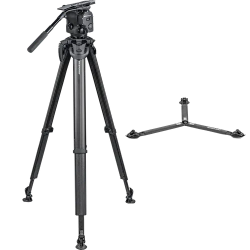 OConnor 1040 Fluid Head and flowtech 100 Tripod System with Handle and Case