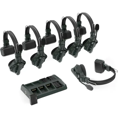 Hollyland Solidcom C1-6S Full-Duplex Wireless DECT Intercom System with 8 Headsets (1.9 GHz)