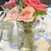 Quilted Ball Jar - 13.5cm H x 6.5cm W