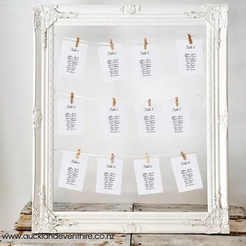 White Baroque Seating Frame