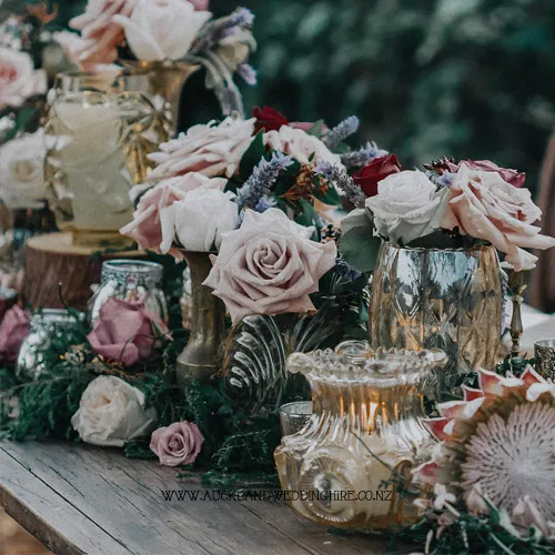 Gold Vintage Lantern Holders