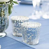 Antique Mercury Tea Light Candle Holder