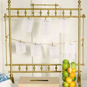 Brass Guest Table Number Stand 
