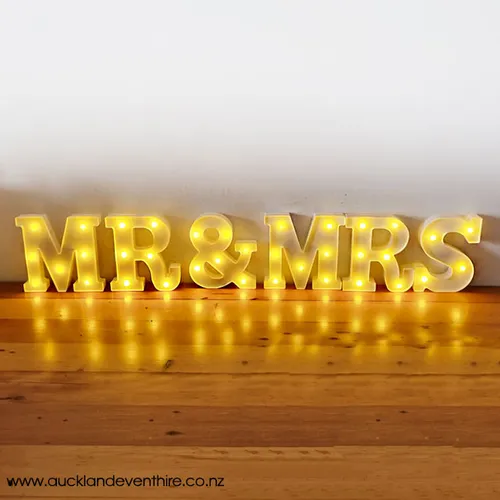 Marquee Light Letters - MR & MRS