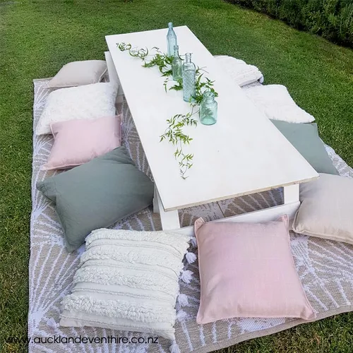 Blush and Sage Picnic Table Set