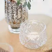 Cut Glass Vintage Tea light Holders