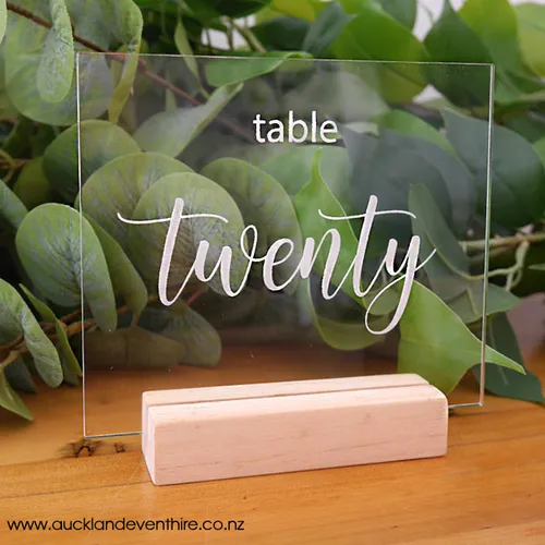 Clear Acrylic Table Numbers
