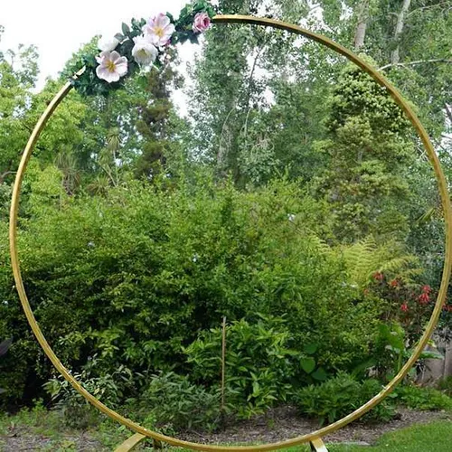 Gold Circle Arch Backdrop