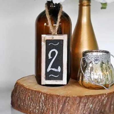 Hanging Chalkboard Table Numbers