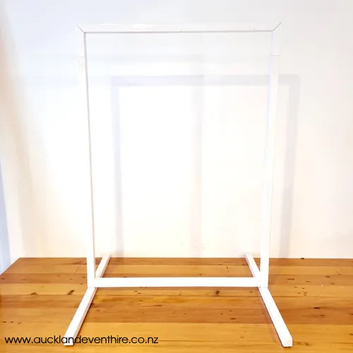 White Frame Sign Stand