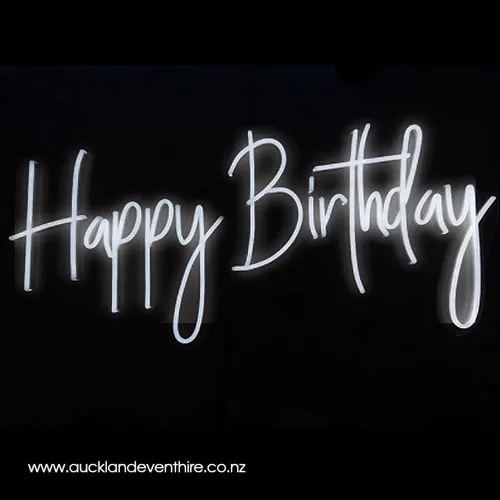 Happy Birthday - Long - Neon LED Sign