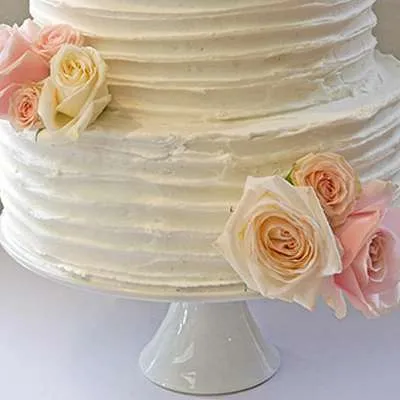 White Ceramic Cake Stand 30cm