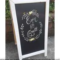 White A Frame Chalk Board