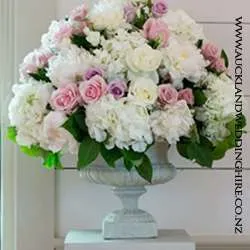 Stone look urn vase - Short