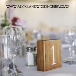 Wooden Block Table Numbers