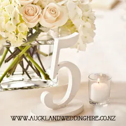 White Table Numbers
