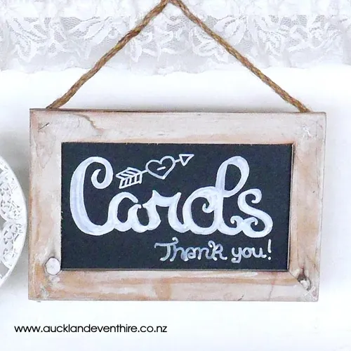 Small hanging chalkboard 