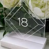 Perspex Geometric Table Numbers