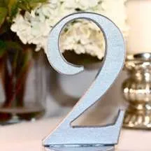 Silver Table Numbers