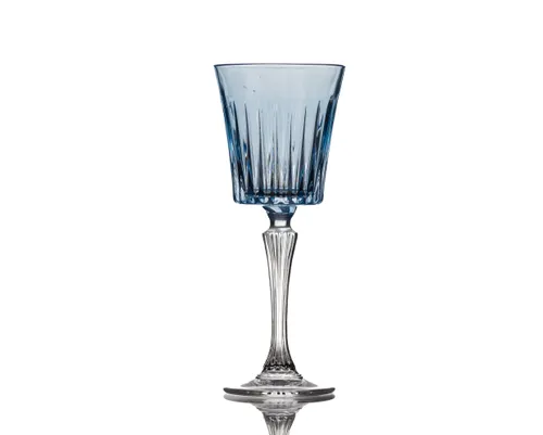 G346 :: Crystal Blue Wine Glass