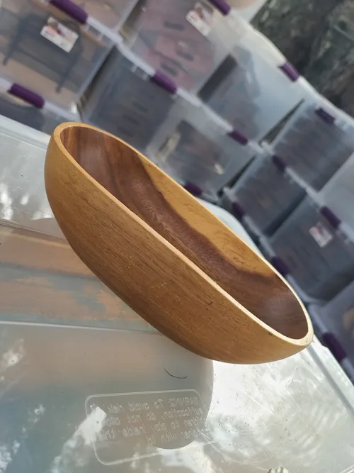 WD93 :: Rustic Wooden Serving Bowl