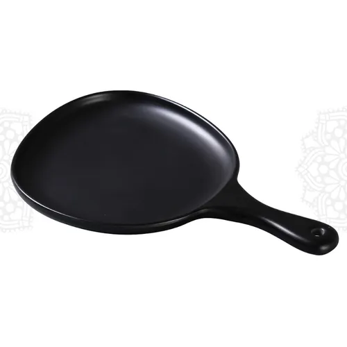 SP43 :: Pan Plate with Handle, Organic Paddle Shape