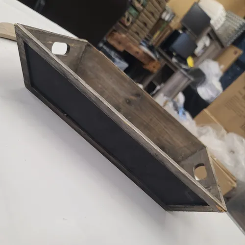 WD45 :: Rustic Framed Wooden Tray with Handles 17 x 12