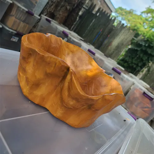 WD09 :: Small Organic Handmade Wooden Bowl 