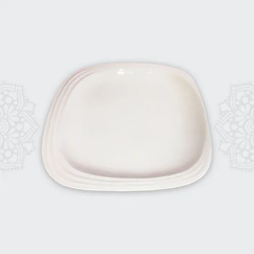 DY11 :: Dairy Square Art Deco Plate 9.75