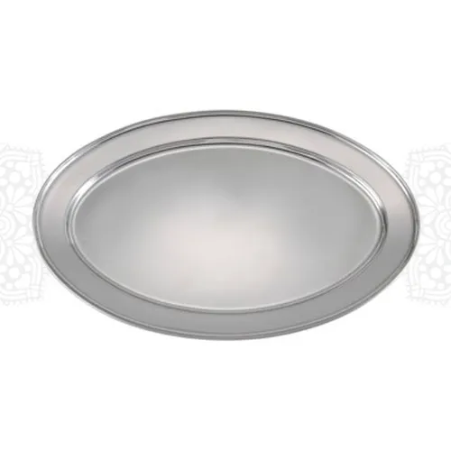 EQ07 :: Silver Tray Oval 18
