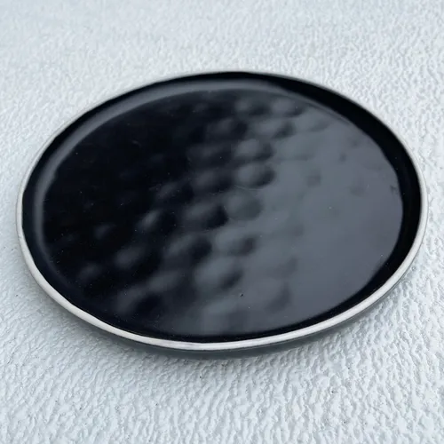 RD74 :: Mercerie Black Matte Dinner Plate