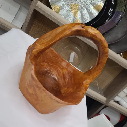 WD15 :: Small Organic Handmade Wooden Basket