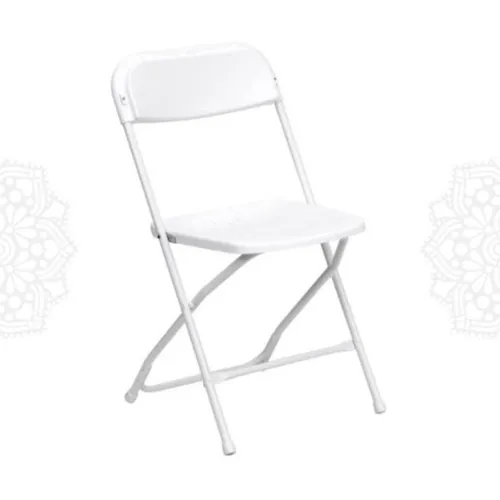 CH04 :: White Folding Chair 
