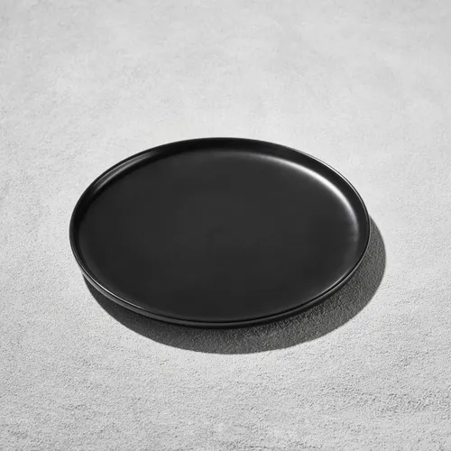RD122 :: Round Black Dinner Plate 9.25