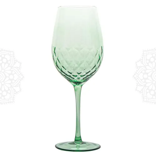 G279 :: Hammered Diamond Green, Water Glass