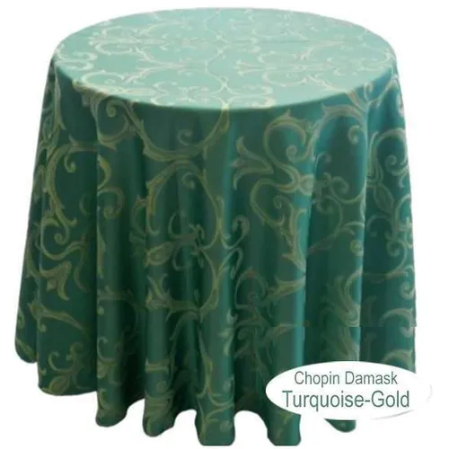 LN24S Turqyoise Gold :: Chopin Damask