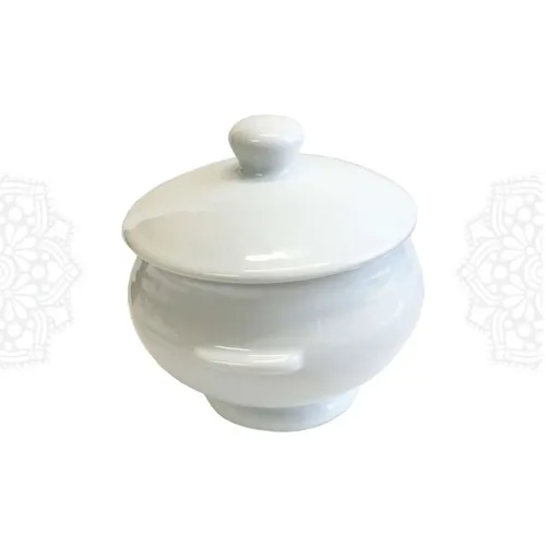 RAM124 :: Round Crock Bowl with Lid (12 oz) 