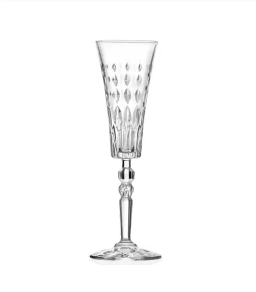 G359 :: Crystal Diamond Flute Goblet