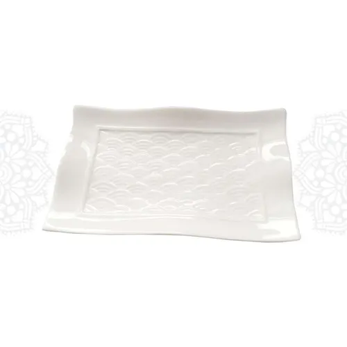 DY17 :: Dairy Wavy Small Serving Plate