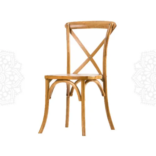 CH27 :: Cross Back Wooden Chair  